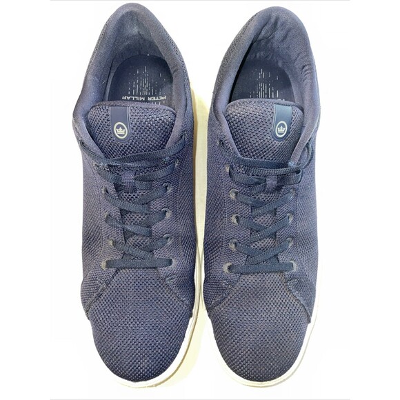 Peter Millar Men’s Athleisure Sneakers Size 13 M Blue Fabric Golf Tennis Outdoor - Picture 4 of 12